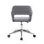Chaise de bureau en velours Kai-1909343696