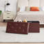 Massas 76cm Wide Faux Leather Tufted Rectangle Solid Colour Ottoman with Storage-1131059683