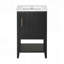 Meuble-lavabo de 20 pouces avec lavabo, porte à fermeture douce et grand espace de rangement pour les salles de bain modernes-129184609