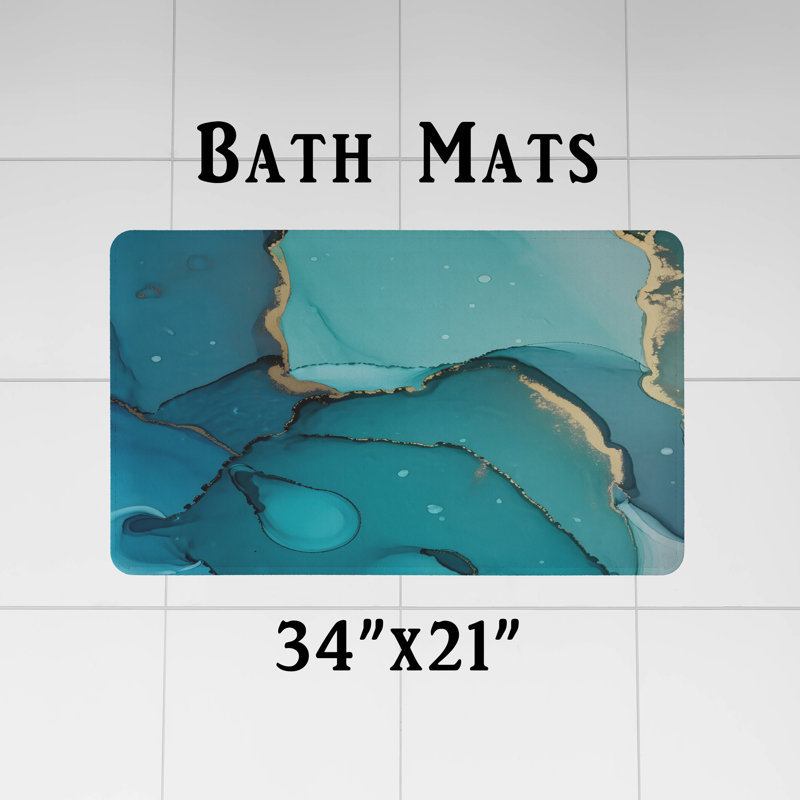 Shower Curtain w/ Bathmat, 93"H x 70"W