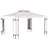 Outsunny Patio Gazebo, Double Roof Outdoor Gazebo Canopy Shelter with Screen Decorate Corner Frame, for Garden, Lawn, Backyard and Deck
