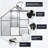 6x12 Polycarbonate Greenhouse For Outdoor Backyard Black