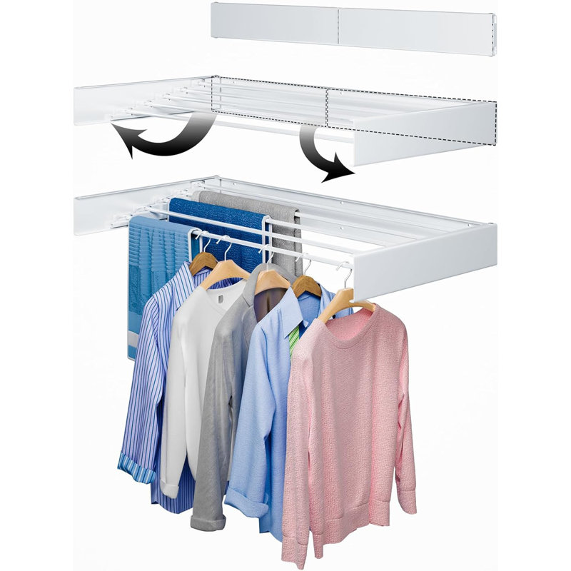 Metal Foldable Wall-Mounted Drying Rack