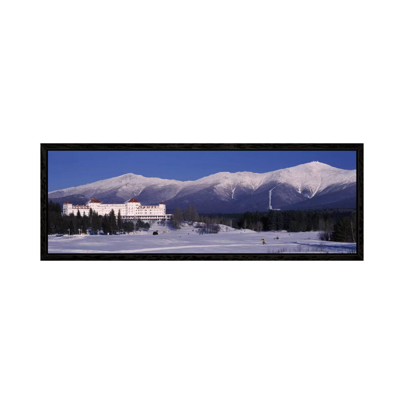 Hotel Near Snow Covered MountainsMt. Washington Hotel Resort, Mount Washington, Bretton Woods, New Hampshire, USA by Panoramic Images - Panoramic Gallery-Wrapped Canvas Giclée on Canvas