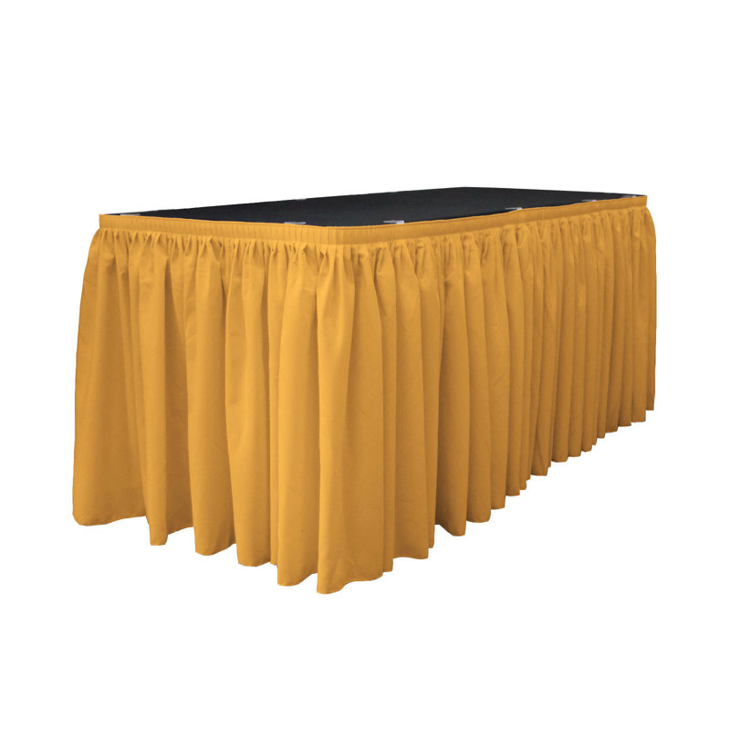 Table Skirt, Gold, 168" L x 29" W