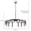 Lustre à intensité variable 18 lumières Apogeeville-205092698