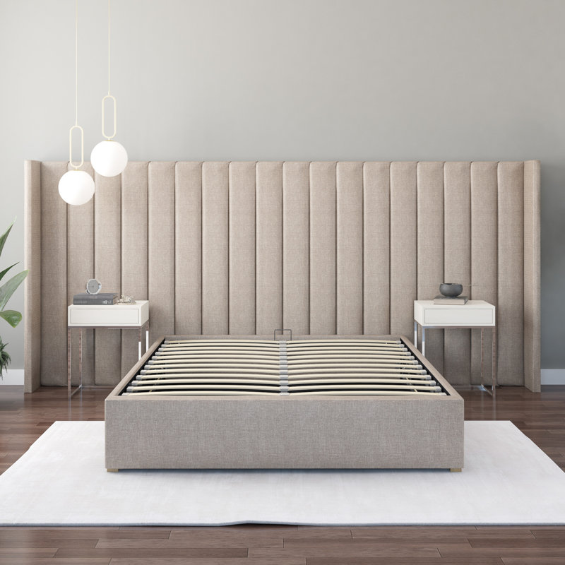 Arye Upholstered Headboard, Natural
