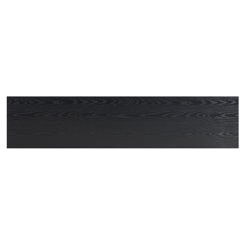 Hanson Rectangular Fluted TV Stand for TV's up to 75" in Black Grain, Black Grain