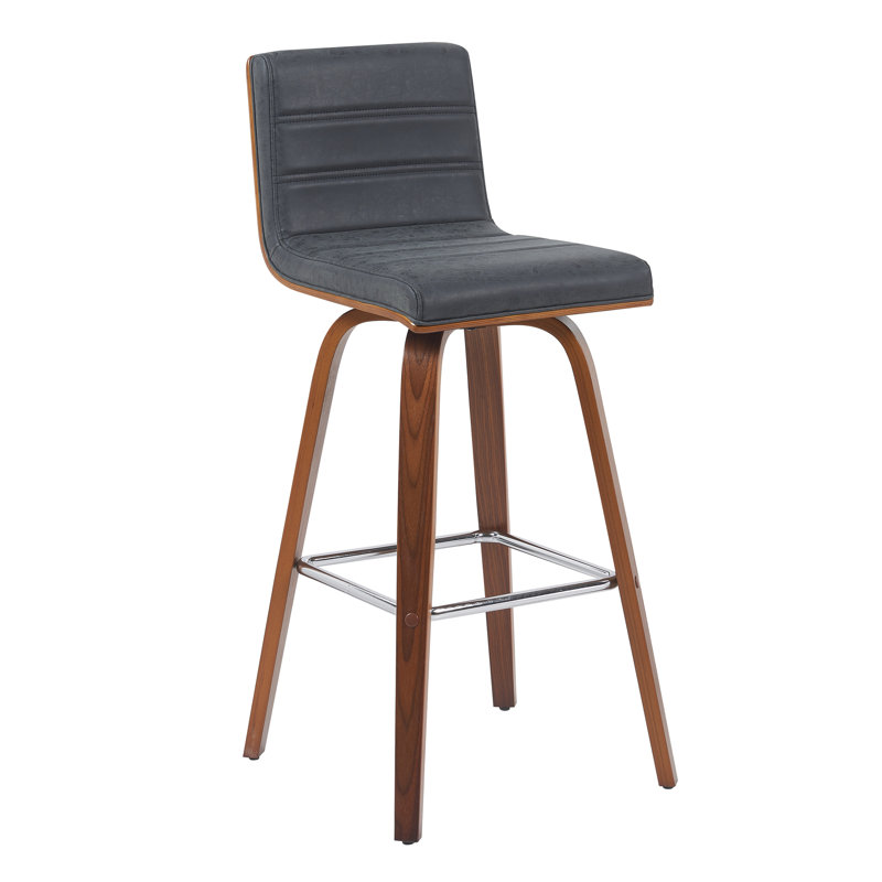 Tabouret de bar et de comptoir Biance, Brun, Gris, Tabouret de bar (siège d'une hauteur de 30 po)