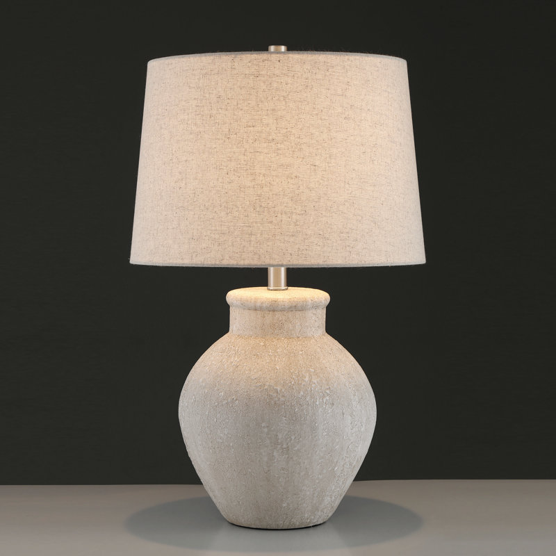 24" Single Ceramic Table Lamp Set