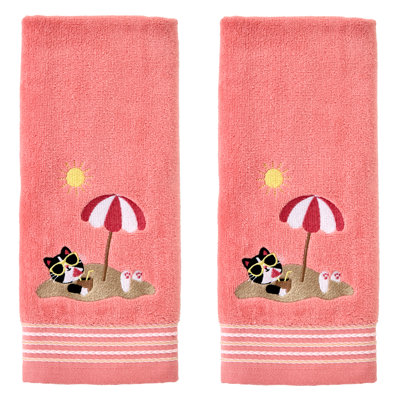 BURIED CAT EMBELLISHED HND-CORAL