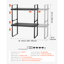 Organisateur de tablette d'armoire de cuisine réglable, tablette d'armoire extensible à 2 niveaux, organisateurs de comptoir empilables et élévateurs de tablette de rangement, organisateurs de garde-manger pour cuisine, bureau de salle de bain, noir-369546558