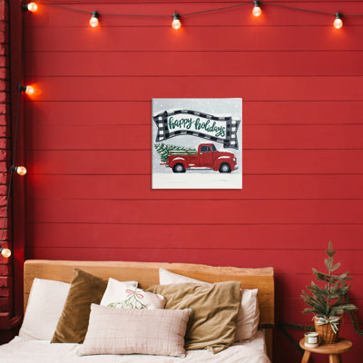 Camion de ferme et toile d'arbre «Happy Holiday», conception par Sara Baker