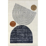 Bevin Abstract Sky Fringe Area Rug