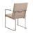 Marin Metal Dining Arm Chair - Greige