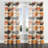 Abstract Window curtains - Boho Warm Horizon Grommet Curtain - 1 Panel-1816343538-1816343543