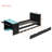 Twin Size Wood Daybed with Trundle, Desk, LED Light & USB, Multi-Functional Space-Saving, Black+Blue-462177776-462177778