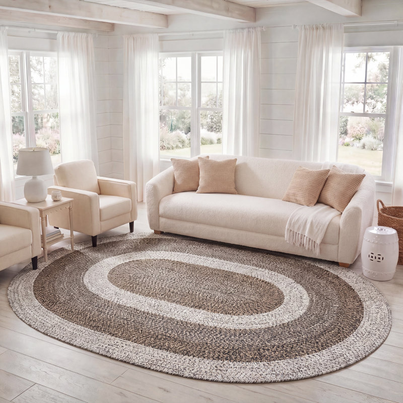 Tapis intérieur / extérieur Burgan, Oval 8 pi x 10 pi