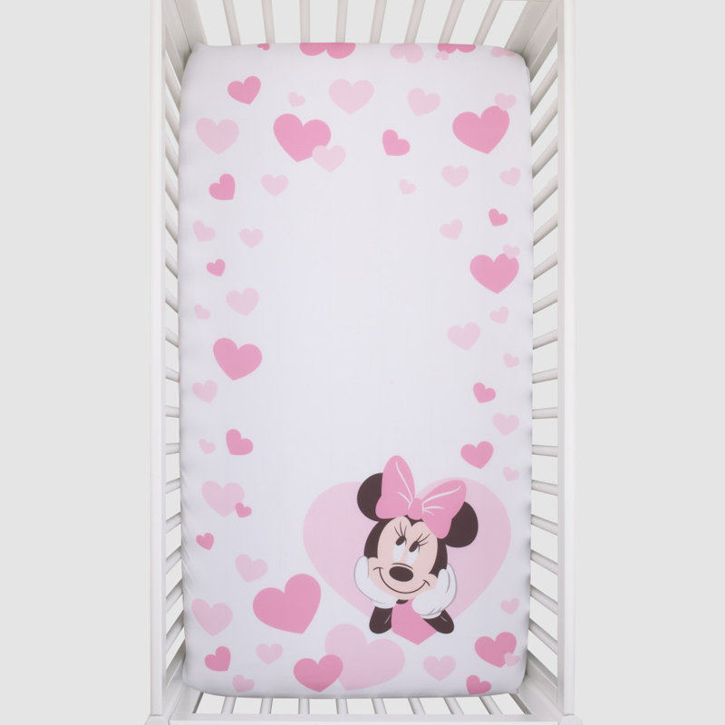 Drap-housse pour lit de bébé Minnie Mouse NoJo Disney