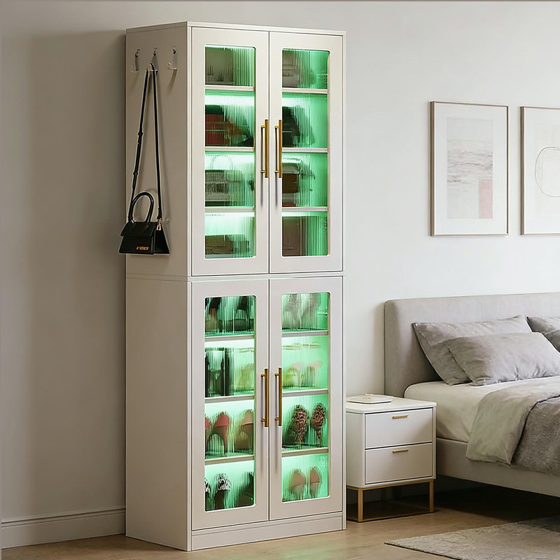 Armoire de style moderne, armoire à chaussures, armoire unique