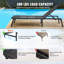 Méridienne pour chaise longue d'extérieur réglable à 5 positions 2 pièces