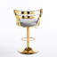 Élégant tabouret de bar gris avec des pieds dorés, une assise confortable, convient aux tabourets de café, des coussins moelleux et des espaces de vie idéaux