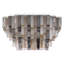 Altesa, plafonnier encastré, 33 lumières, 53 po, chrome, verre mélangé-906569867