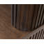Huche de direction avec portes en bois, entièrement assemblée, brun