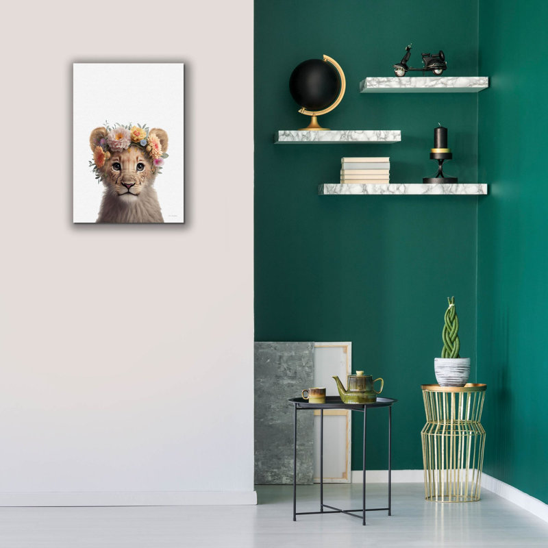 «Baby Lion» par Seven Trees Designs, art mural sur toile, H 26 po x l 18 po x P 0,75 po