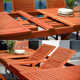 Askey 118'' Rectangular 12 - Person Outdoor Dining Set