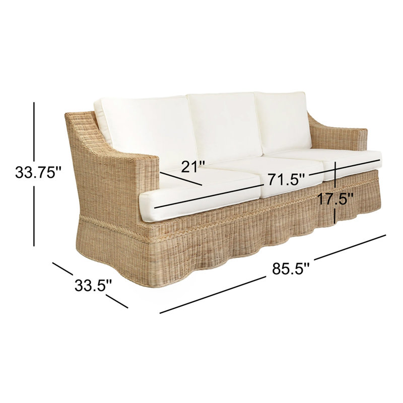 Daphne 85.5" Upholstered Sofa