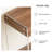 Modern Minimalist Acrylic Floating Solid Wood Dressing Table