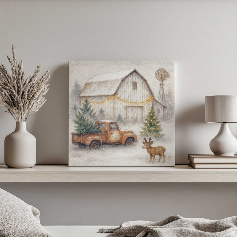 «Christmas is in the air» par Anthony Smith, reproduction d'art, L 36 x H 36, Ne s’applique pas, Toile non encadrée