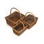 Wicker 3 Piece Shopper Basket Set