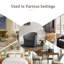 Fauteuil demi-tonneau pivotant rembourré Aunna-1845852539