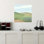 Rolling Green Hills Under Sky Abstract Contemporary Landscape Nature Wall Art