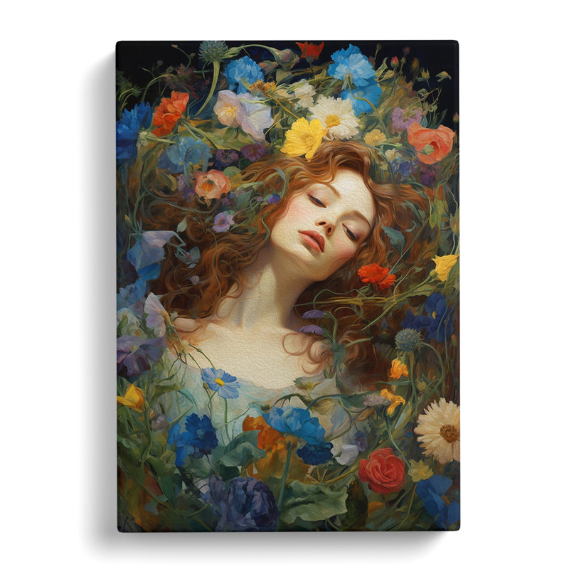 Wildflowers Renaissance - Print, 50cm H x 35cm W x 3cm D