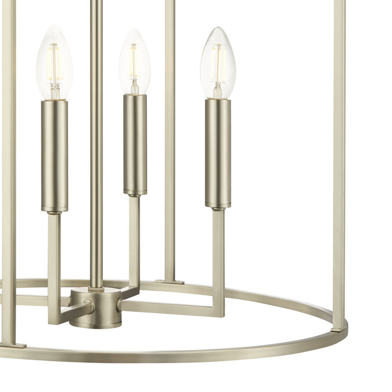 Keldric 4-Light Pendant in Brushed Nickel, Brushed Nickel
