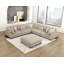Canapé modulaire en L avec repose-pieds 6 pièces Hanna-859682177