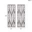 2 décorations murales en bois taillé gris - finition récupérée l 12 po x H 36 po Design botanique complexe 4 crochets pour la chambre à coucher