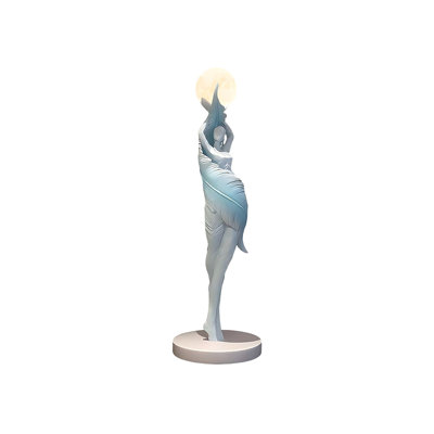 33.46"Large abstract blue floor sculpture