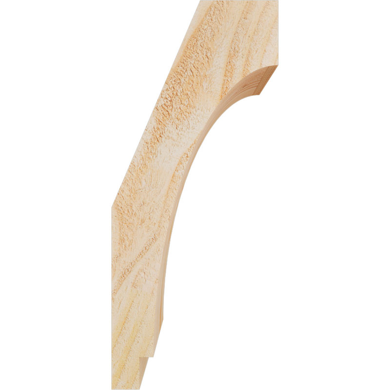 Attelle impériale du genou, Sapin de Douglas, Brute, H 14 po x l 4 po x P 6 po