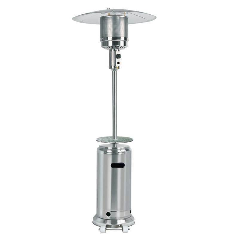 Chauffe-terrasse au propane 48000 BTU Kelbi, Acier inoxydable