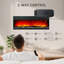 Symple Stuff Black Electric Fireplace with 5652 BTU-183325900
