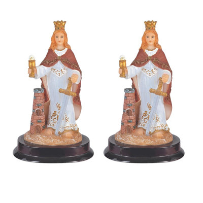 "2-PC Set" ICE ARMOR 5"H Saint Joseph Holding Baby Jesus Statue Holy Figurine  Figurine Statue Ornament Home/Room Decor and Perfect Gift Ideas for House Warming, Holidays and Birthdays Great Collectible Addition