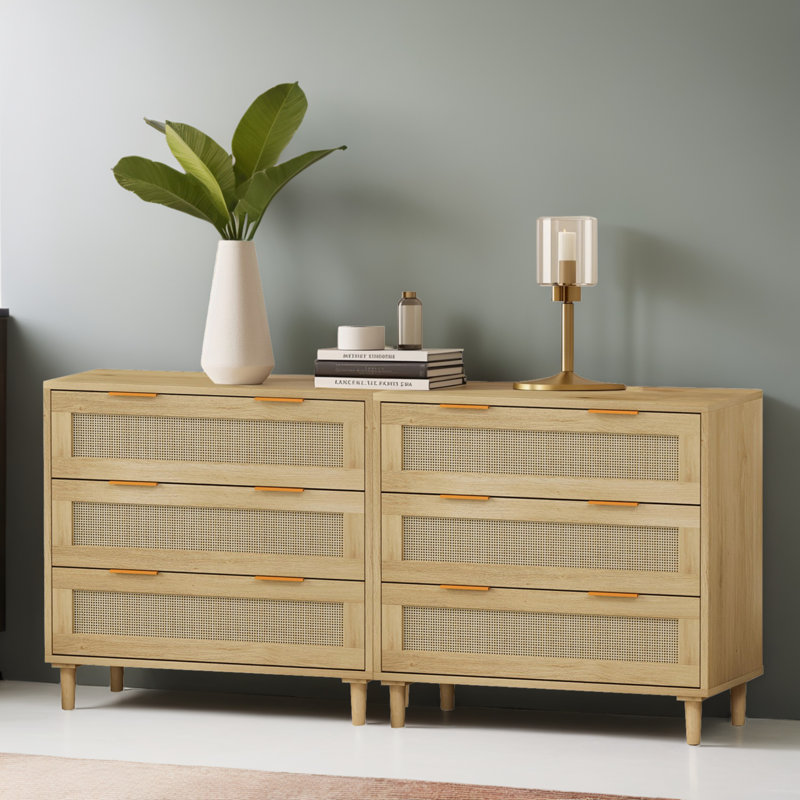 Commode 3 tiroirs l 31,61 po Chelisa, Chêne
