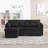 Modular Sectional Sofa L Shaped Modular Couch with Reversible Chaise-888370912