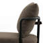 Tabouret de comptoir en chenille 26 po avec dossier et structure en métal, chaises de bar rembourrées modernes pour îlot de cuisine-2035288887-2033001825