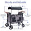 Poussette wagon pour 4 enfants, poussette 4 places avec plateau à collation, grand sac de rangement, porte-gobelet pour téléphone, auvent amovible, poussette pliable 4 places avec poignées réglables-133712377-123590011