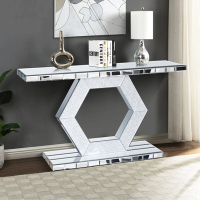 Console de luxe Luxury Art Sparkling Diamond Glass